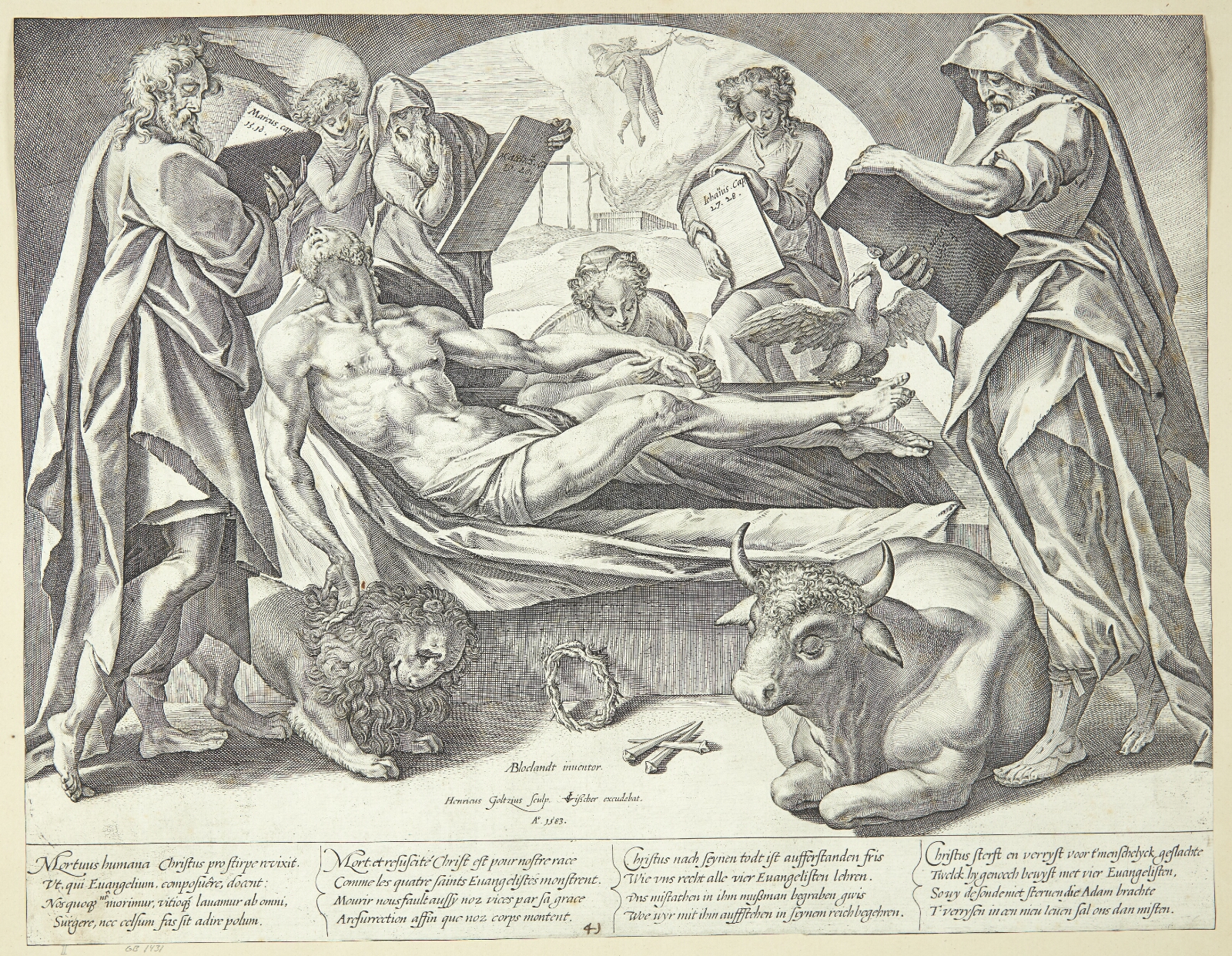 Hendrick Goltzius, Gravlæggelsen