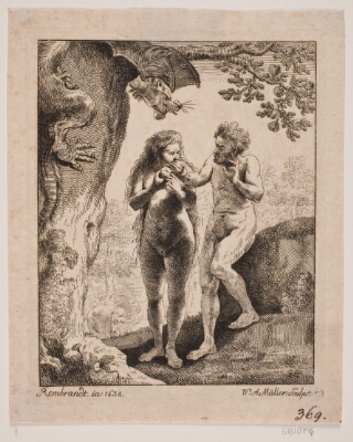 Adam og Eva, Müller, W.A., 1761