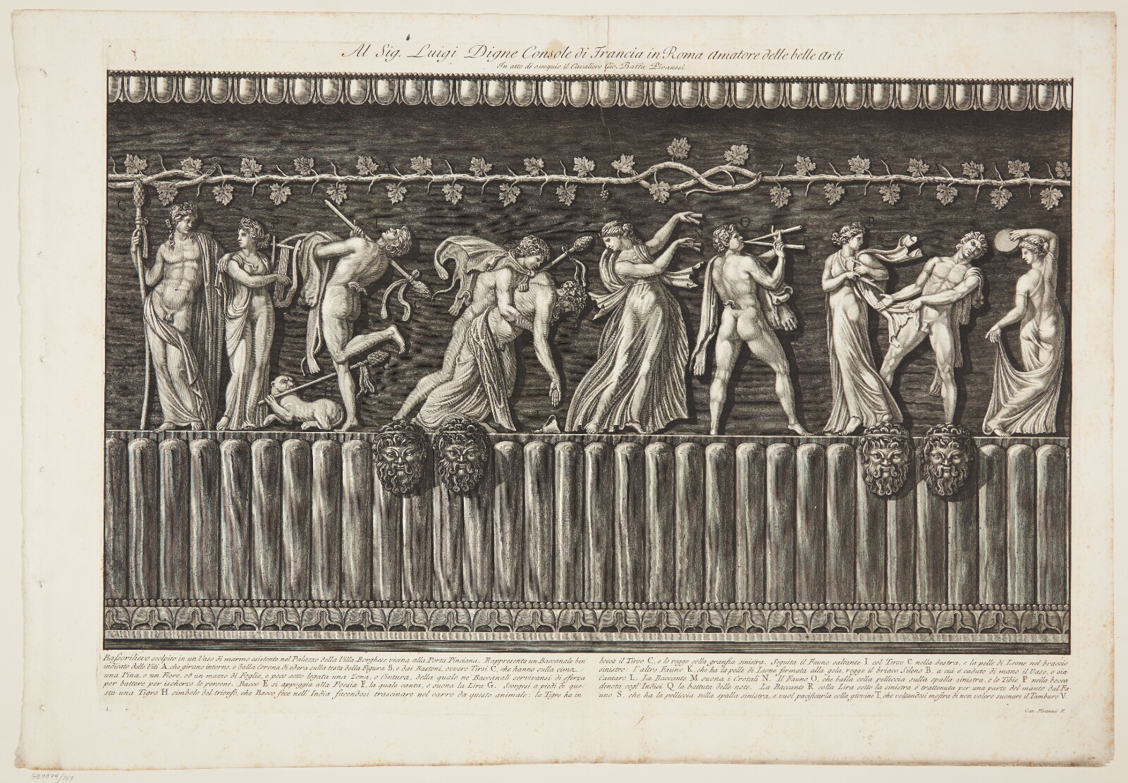 Giovanni Battista Piranesi, Hele frisen fra vasen i forrige blad