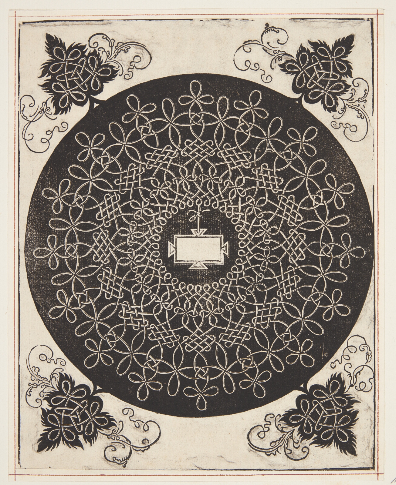 Albrecht Dürer, Knob med rektangulær midte