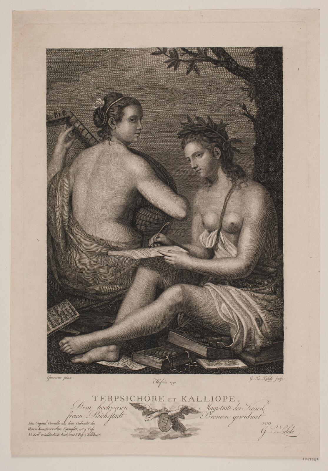 Gerhard Ludvig Lahde, Terpsichore et Kalliope