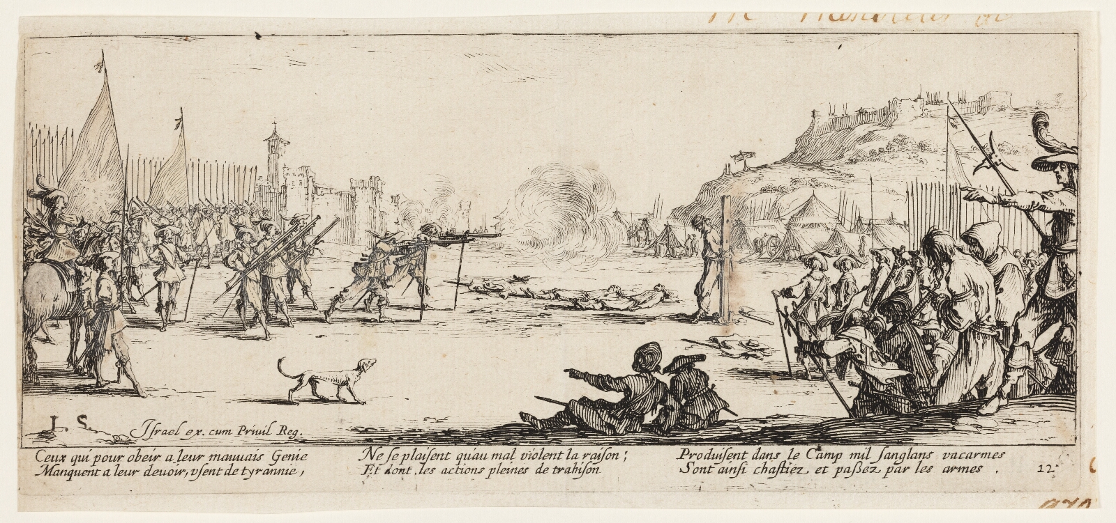 Jacques Callot, Afstraffelse ved skydning