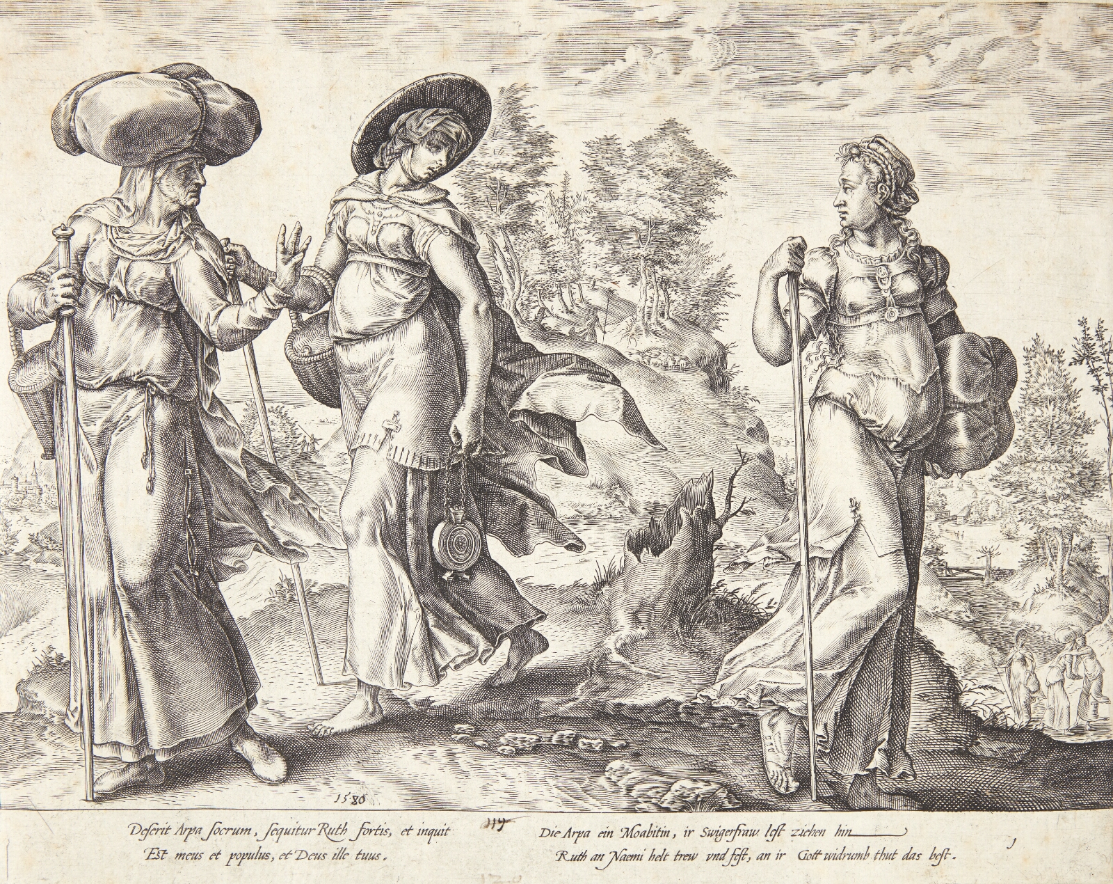 Hendrick Goltzius, Oprah forlader Ruth og Naomi