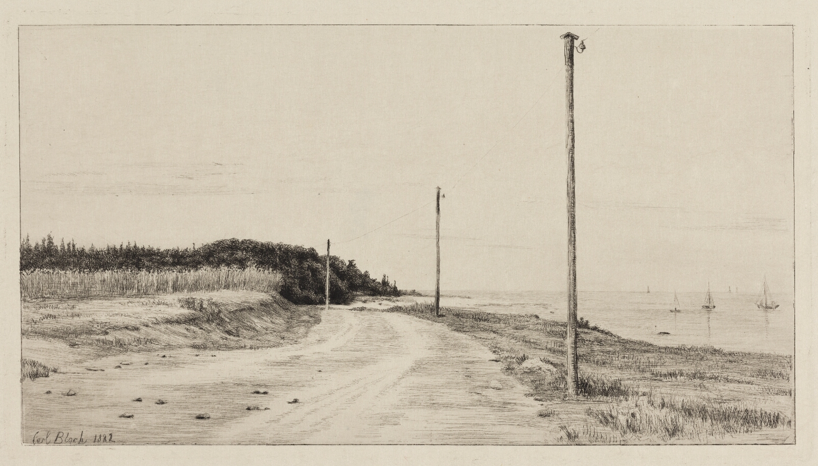 Carl Bloch, Strandvejen ved Hornbæksplantagen
