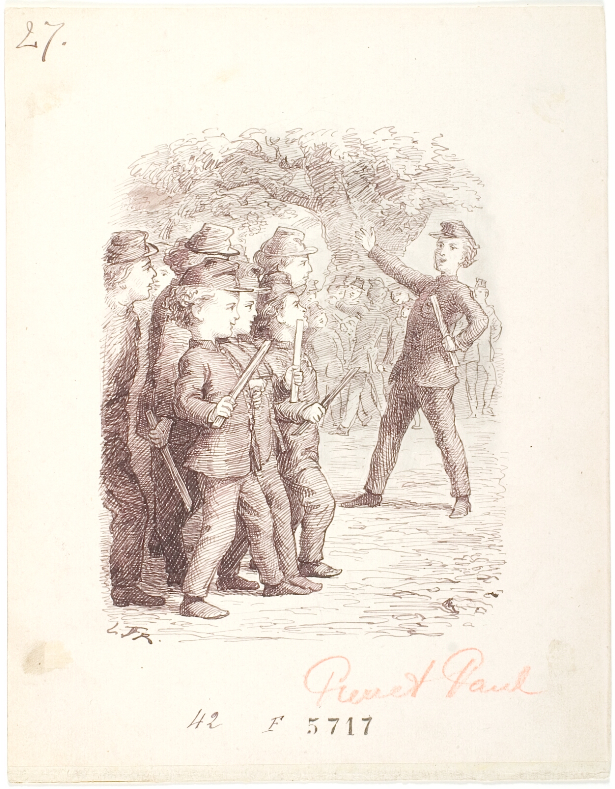 Lorenz Frølich, Soldaterleg. Pierre er kaptajn