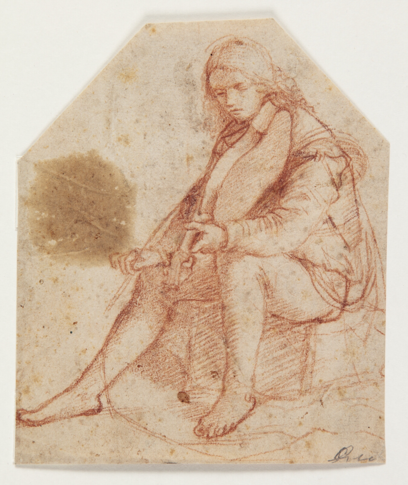 Bernardino Luini, Siddende yngling med viola