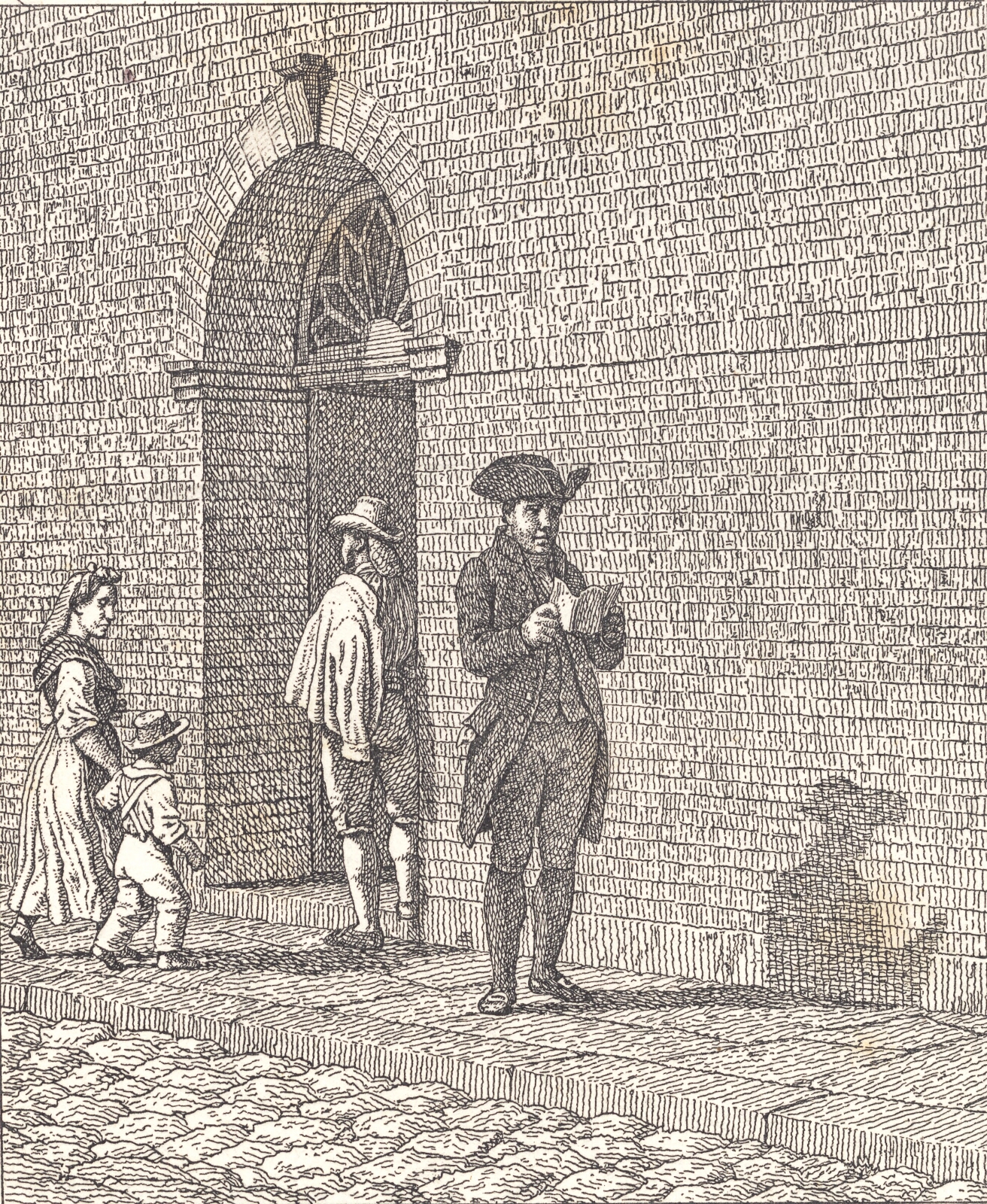 C.W. Eckersberg, Foran en kirkedør