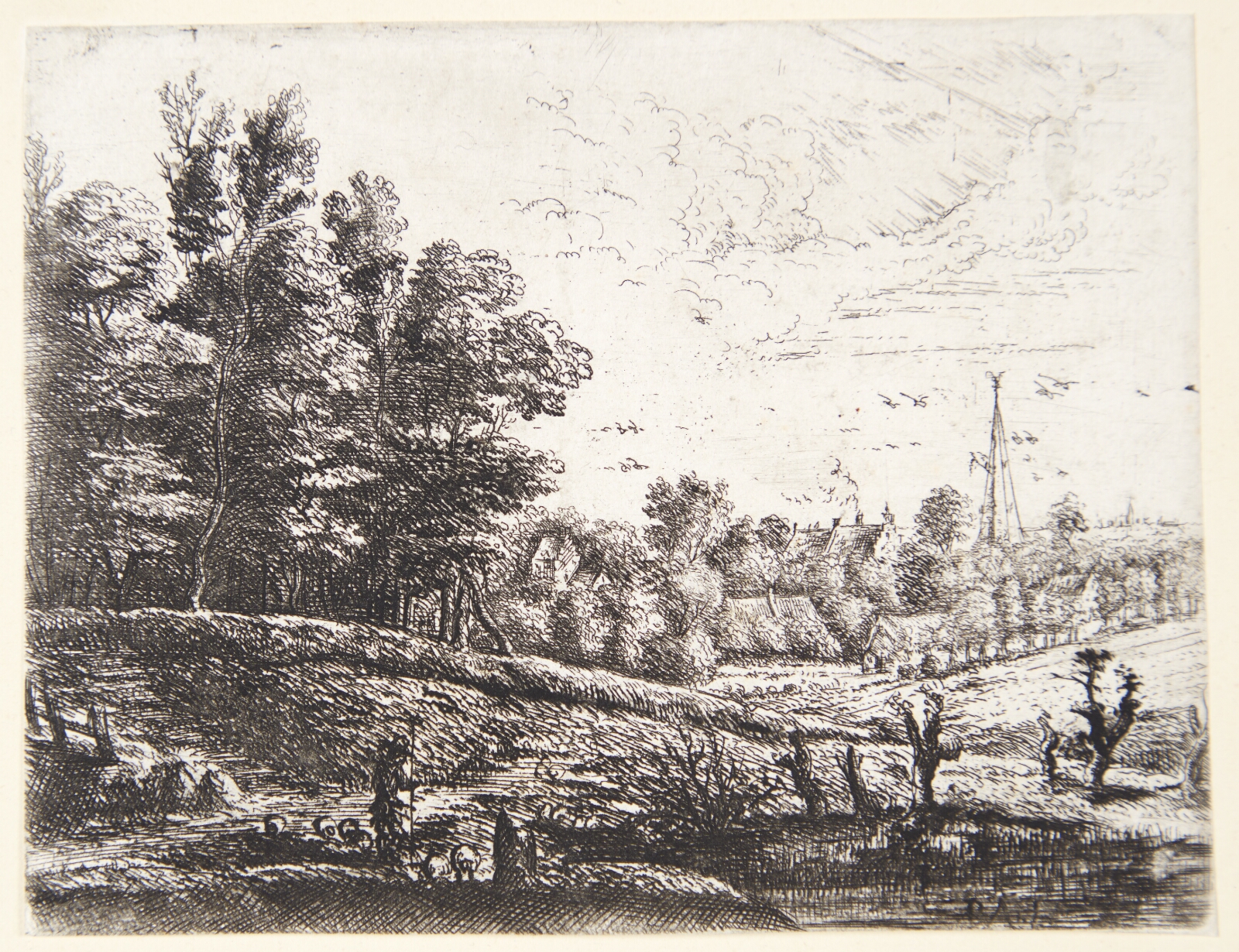 Philips Augustijn Immenraet, Landskab med en hyrde