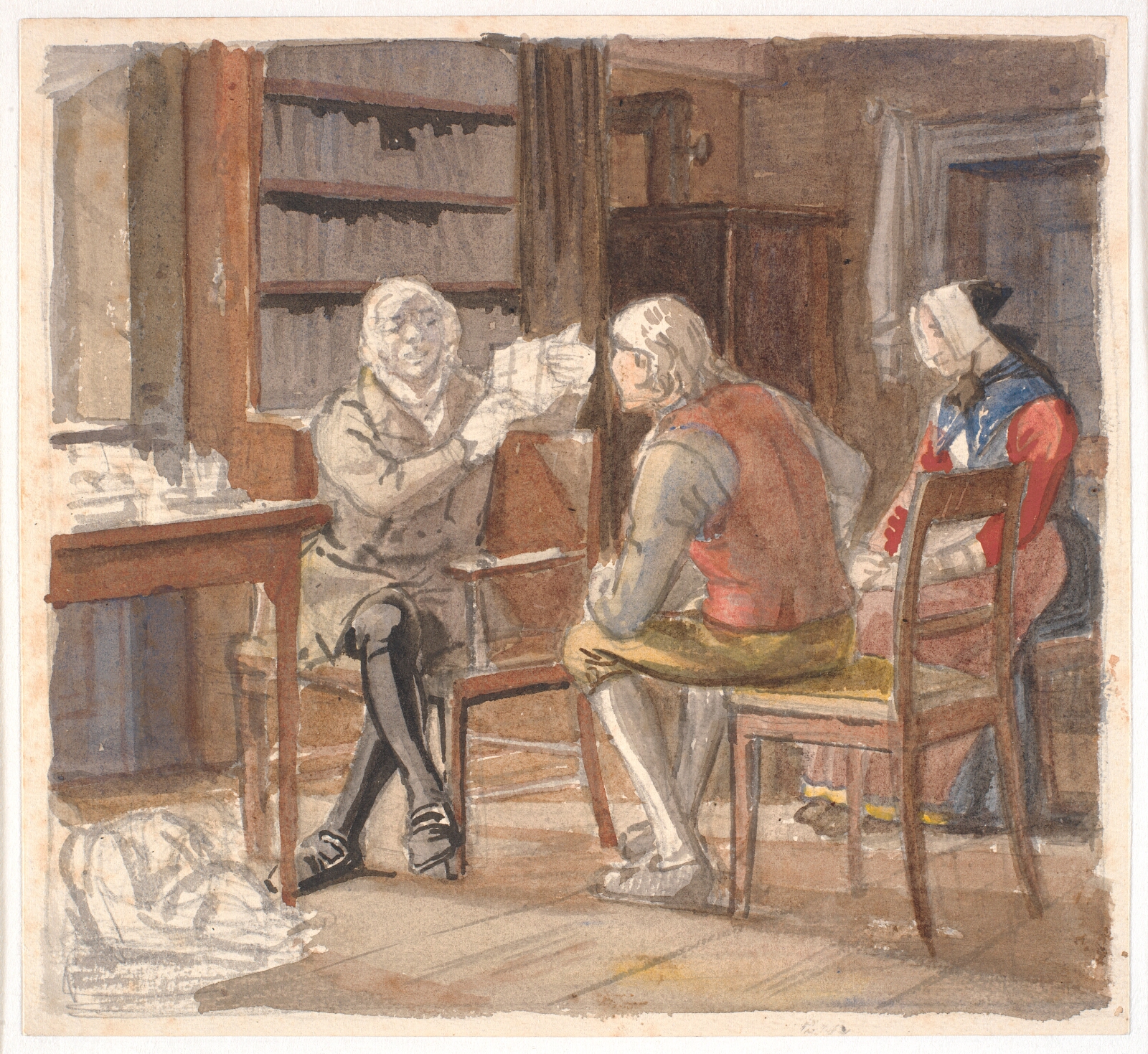 Wilhelm Marstrand, Bønder hos prokuratoren