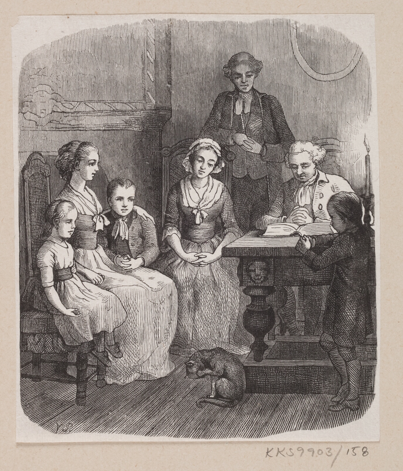 H.P. Hansen, Illustration til "Alt paa sin rette Plads" i H.C. Andersen, "Eventyr og Historier", Bind 2