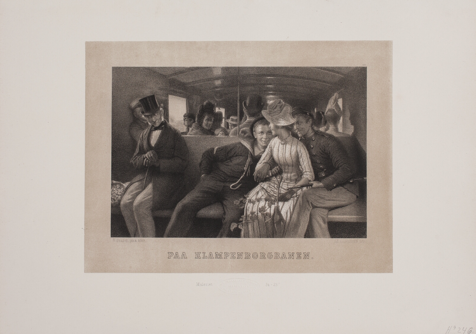 Adolph Kittendorff, På Klampenborgbanen