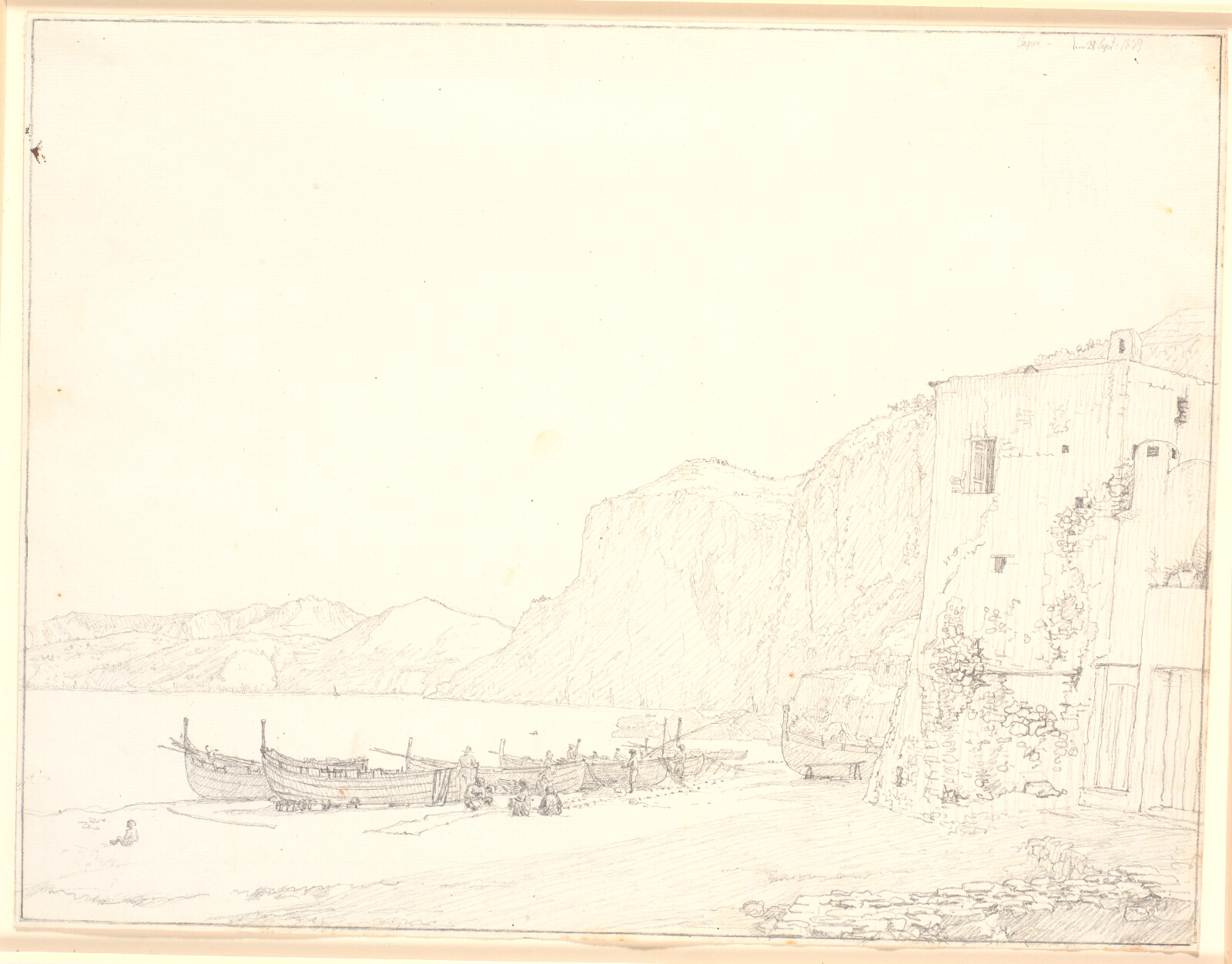 Christen Købke, Den store marine på Capri