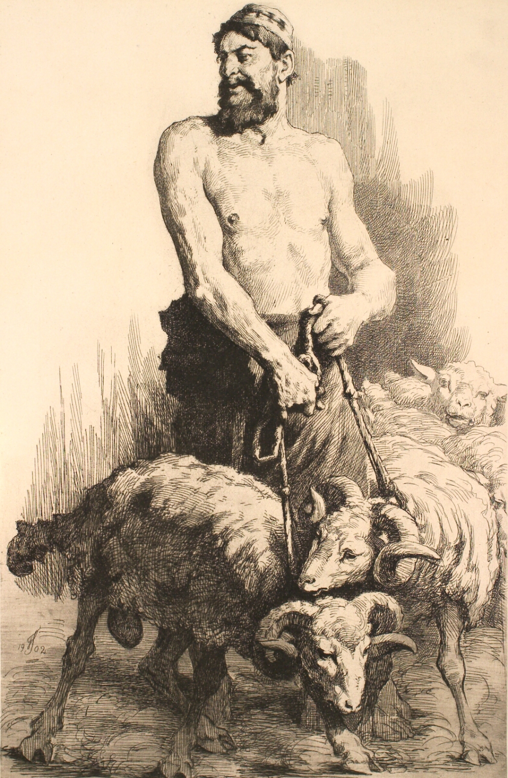 Frans Schwartz, Hyrden med vædderne