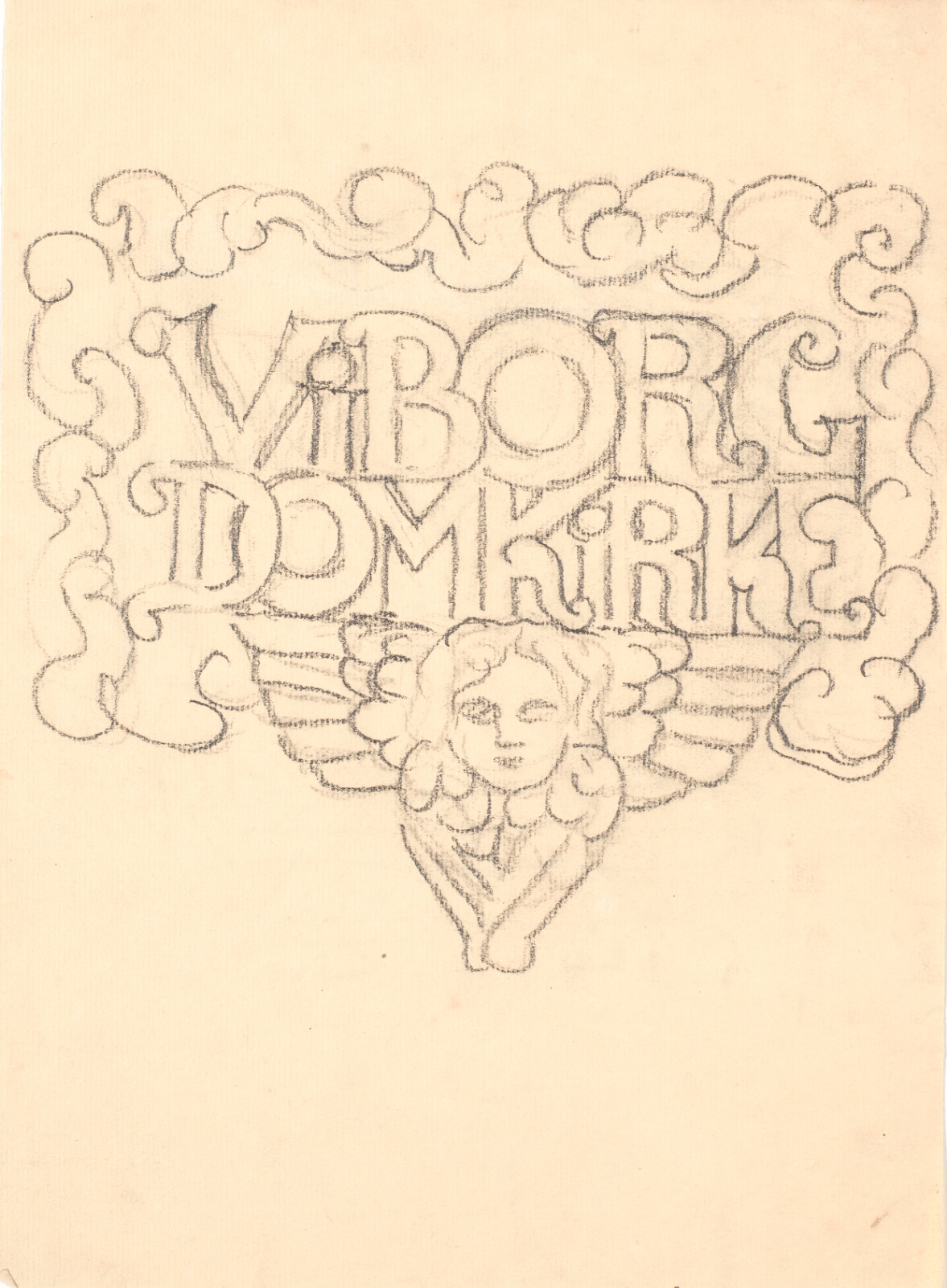 Joakim Skovgaard, Dekorativt udkast. Viborg domkirke