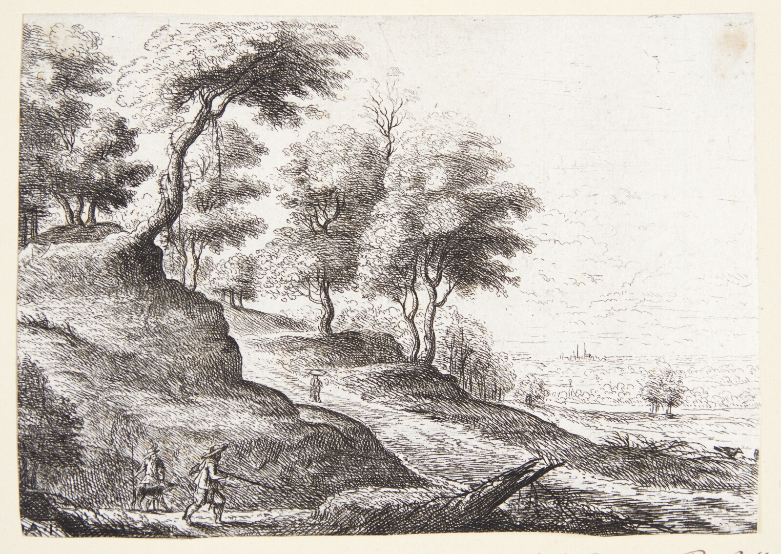 Philips Augustijn Immenraet, Landskab med to jægere