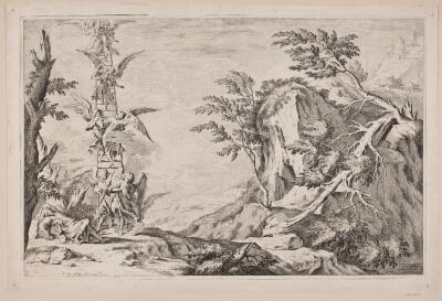 Landskab med Jacobs drøm, Müller, W.A., 1762