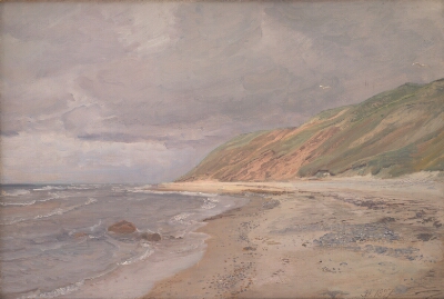 Tisvilde Strand. Gråvejr