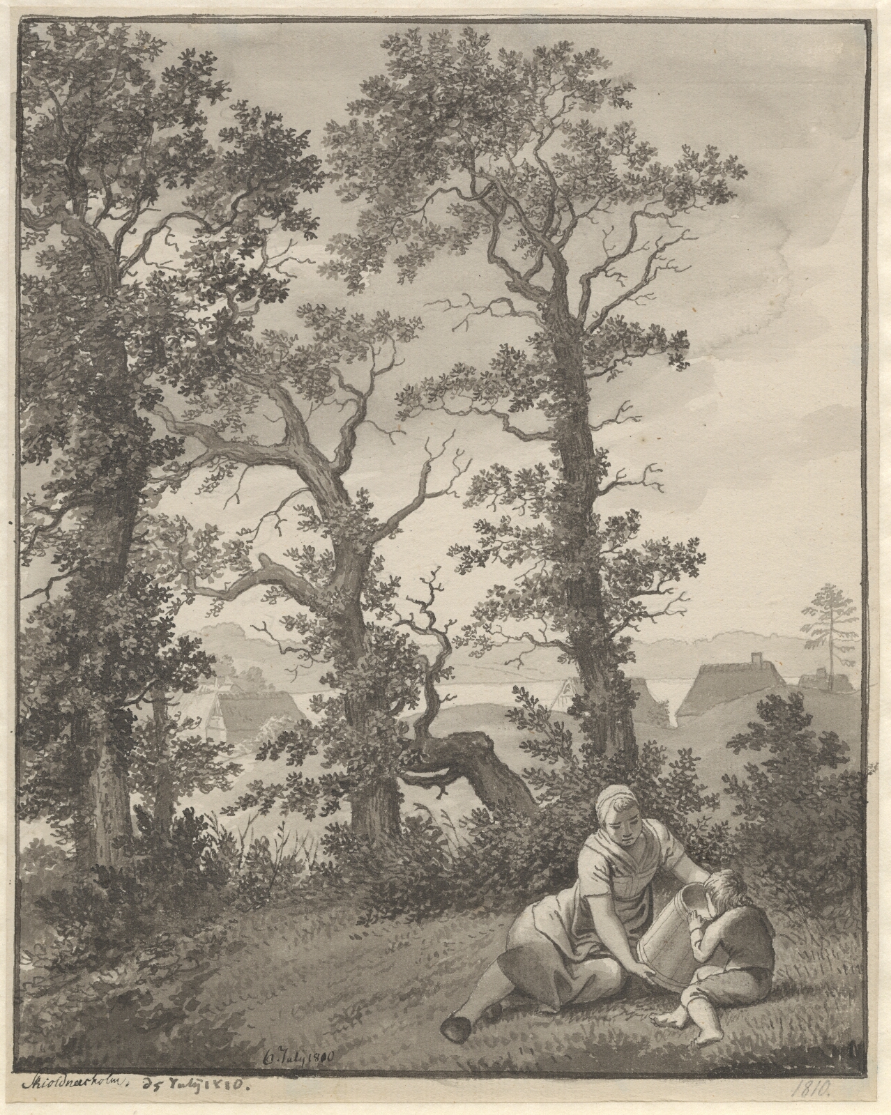 C.W. Eckersberg, Fra egnen omkring Skjoldnæsholm