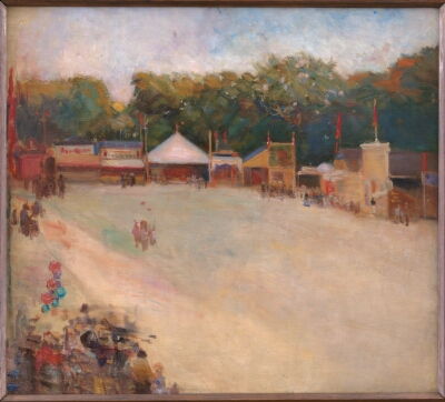 A Summer's Evening at the Fun Fair in the Deer park, North of Copenhagen