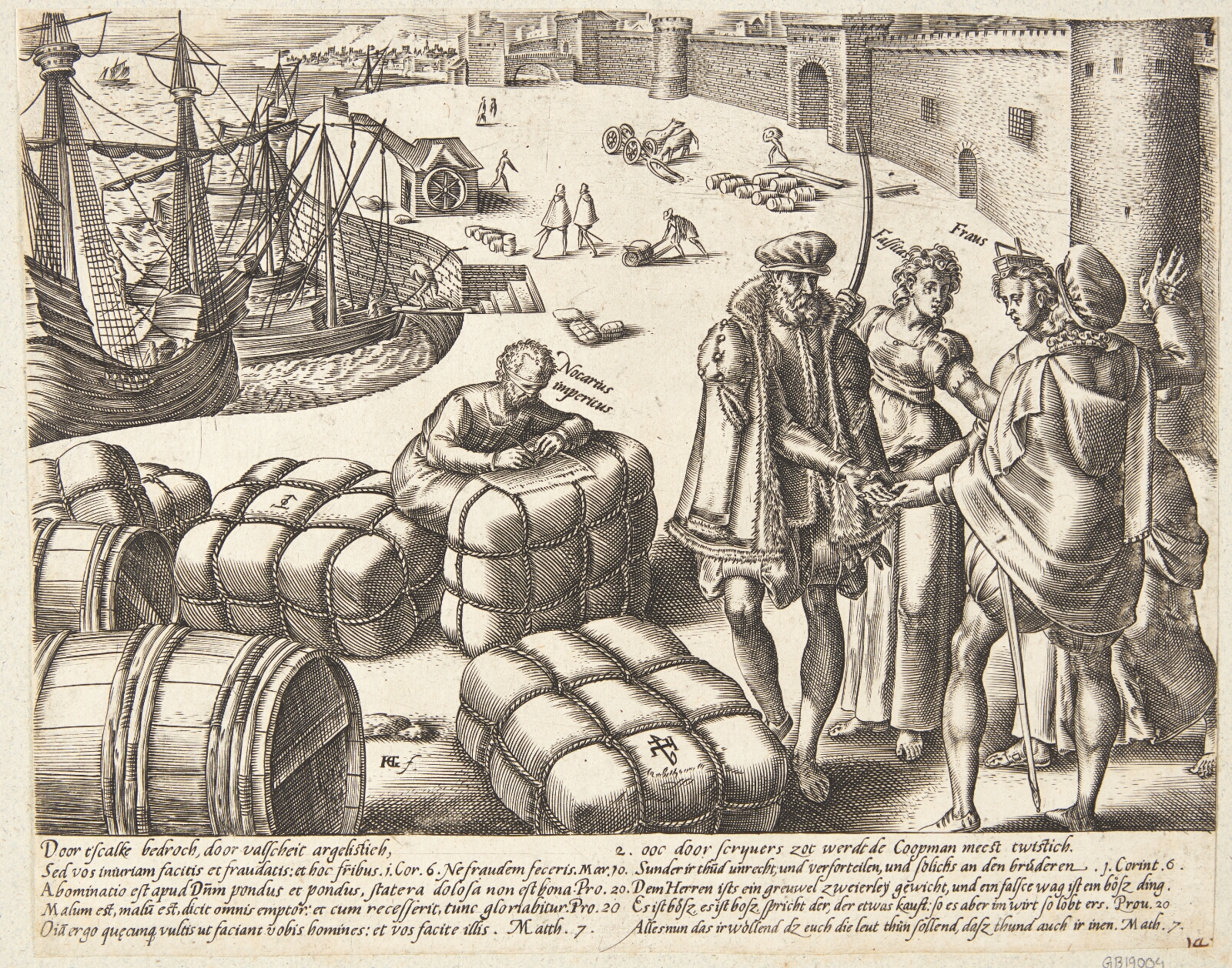 Hendrick Goltzius, Løgn og bedrag forstyrrer en ordentlig handel