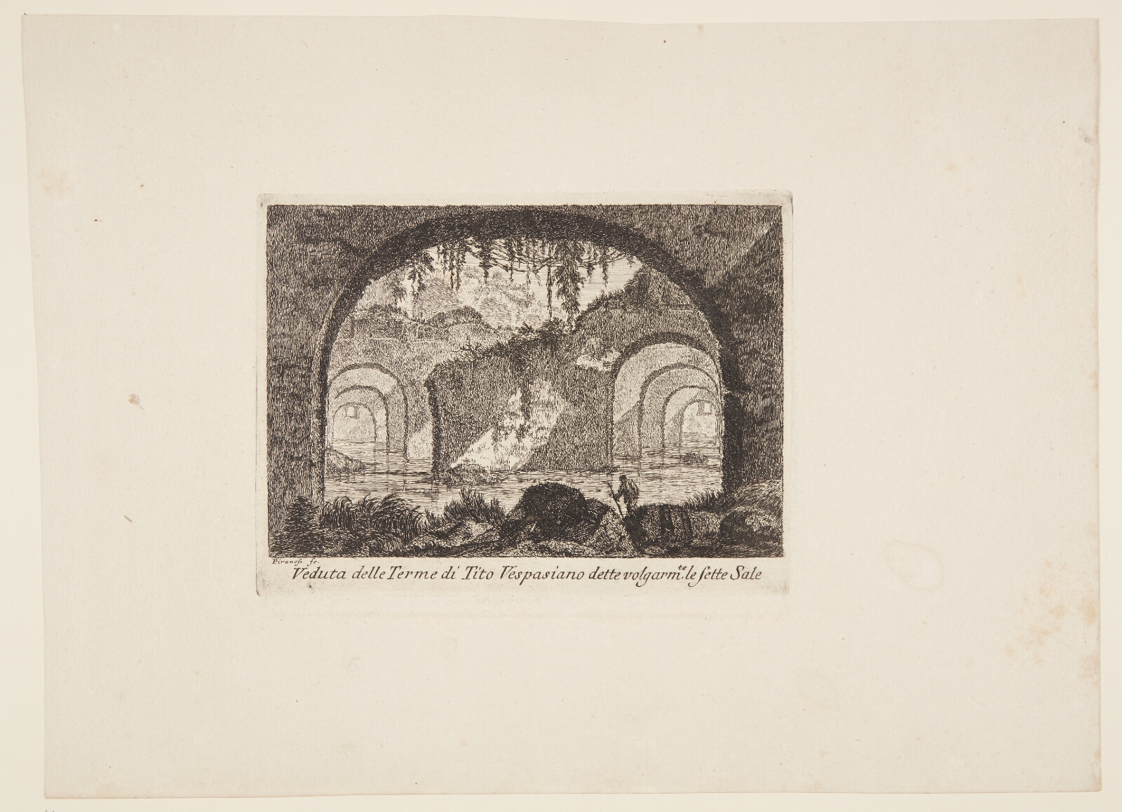 Giovanni Battista Piranesi, Tito Vespasiano's termer, også kaldet De syv sale
