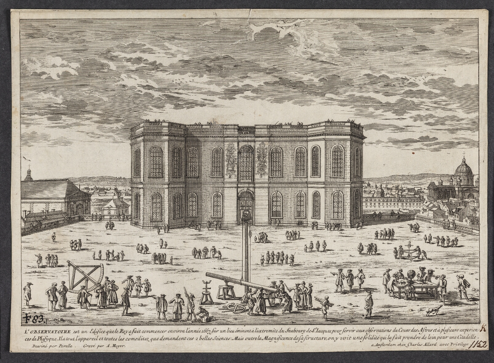 Aldert Meyer, Prospekt af observatoriet i Paris (L'Observatoire est un Edifice...)