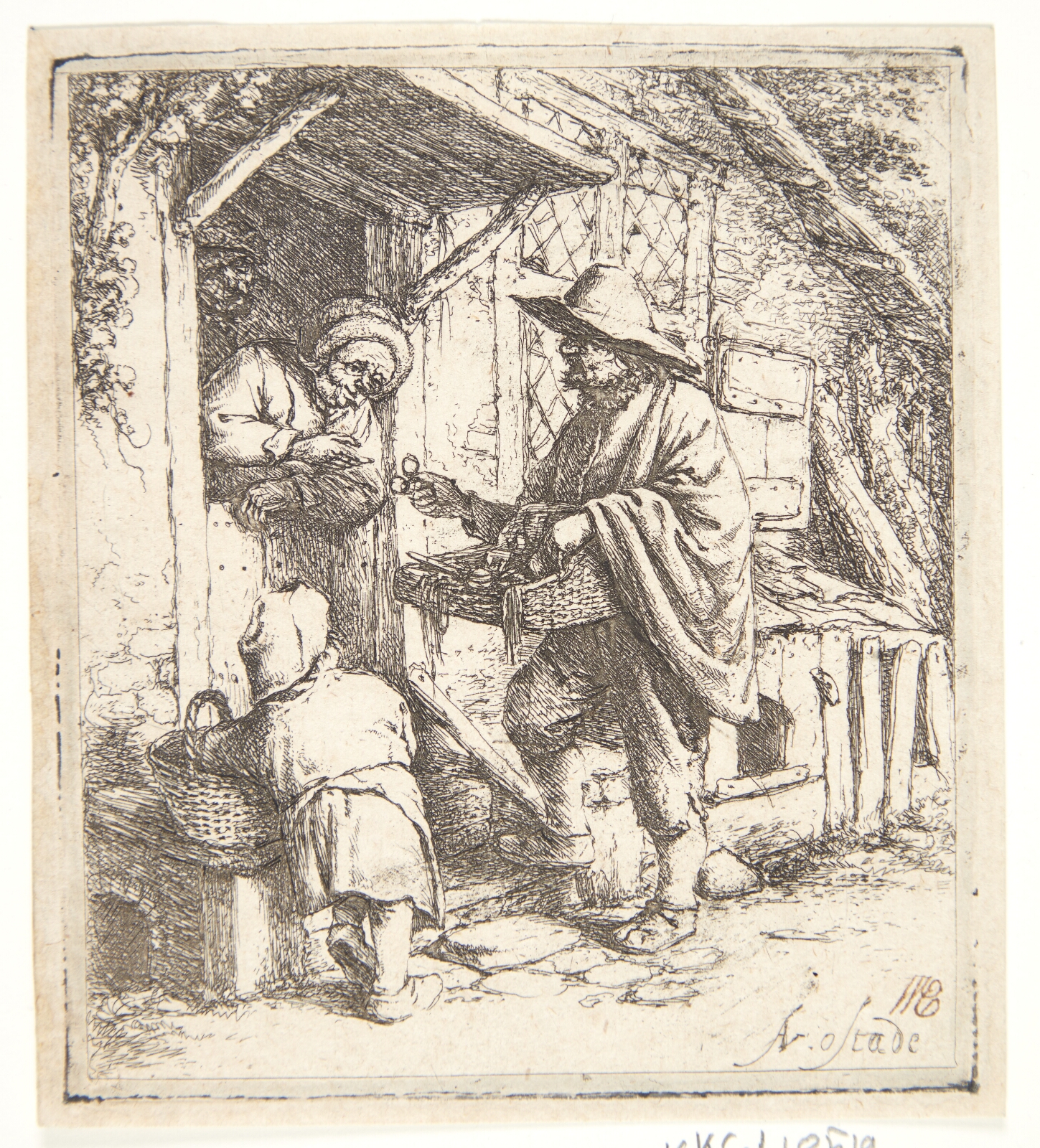 Adriaen van Ostade, Brillesælgeren