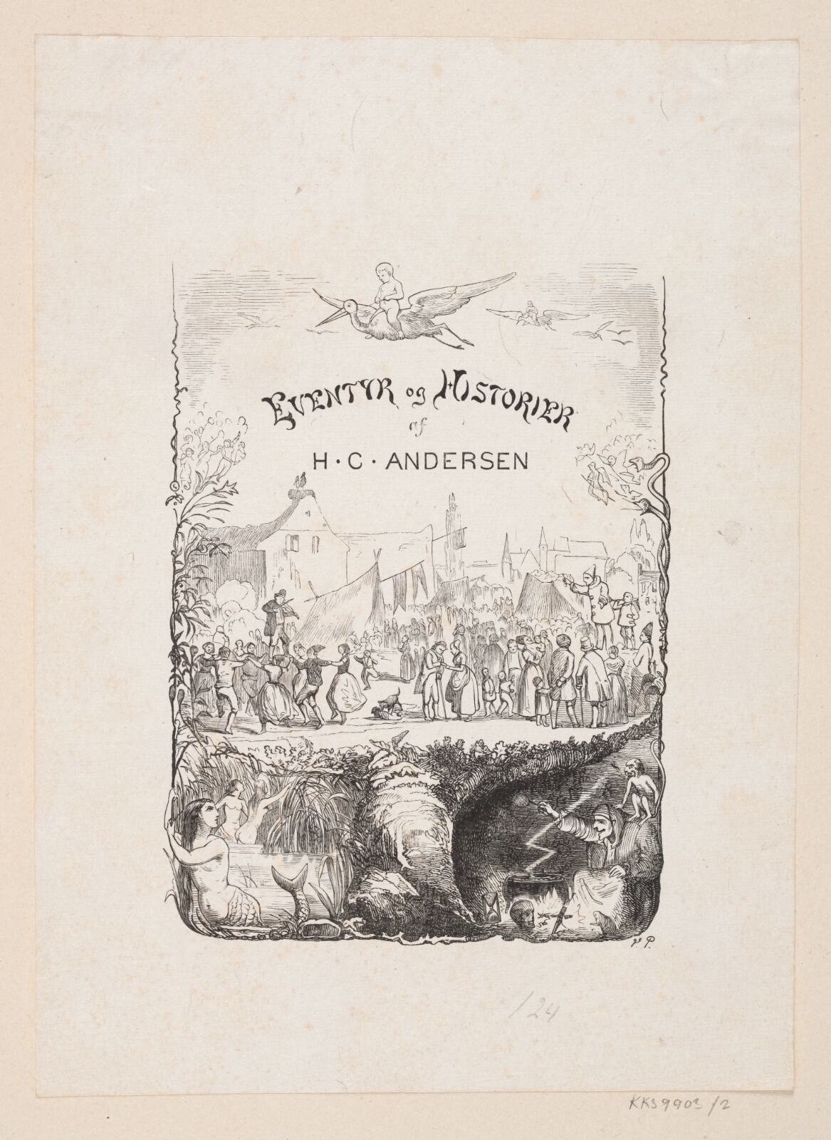 H.P. Hansen, Mellemtitel nr. 2 til H.C. Andersen, "Eventyr og Historier", Bind 1