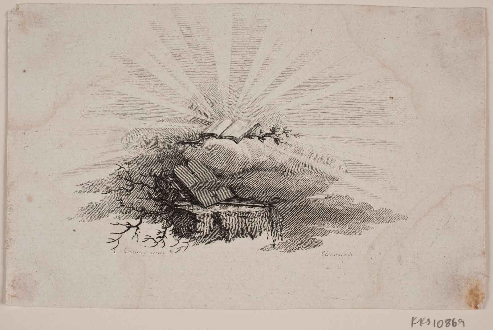 J.F. Clemens, Titelvignet til C.Bastholm: "Aandelige Taler", 1779
