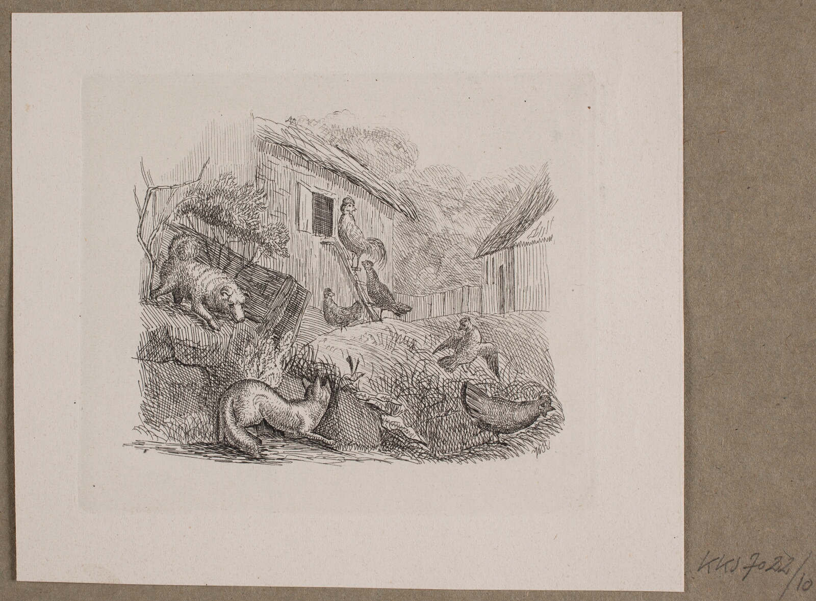 Vilhelm Kyhn, Illustration til O. Specter, "Fabler for Børn"