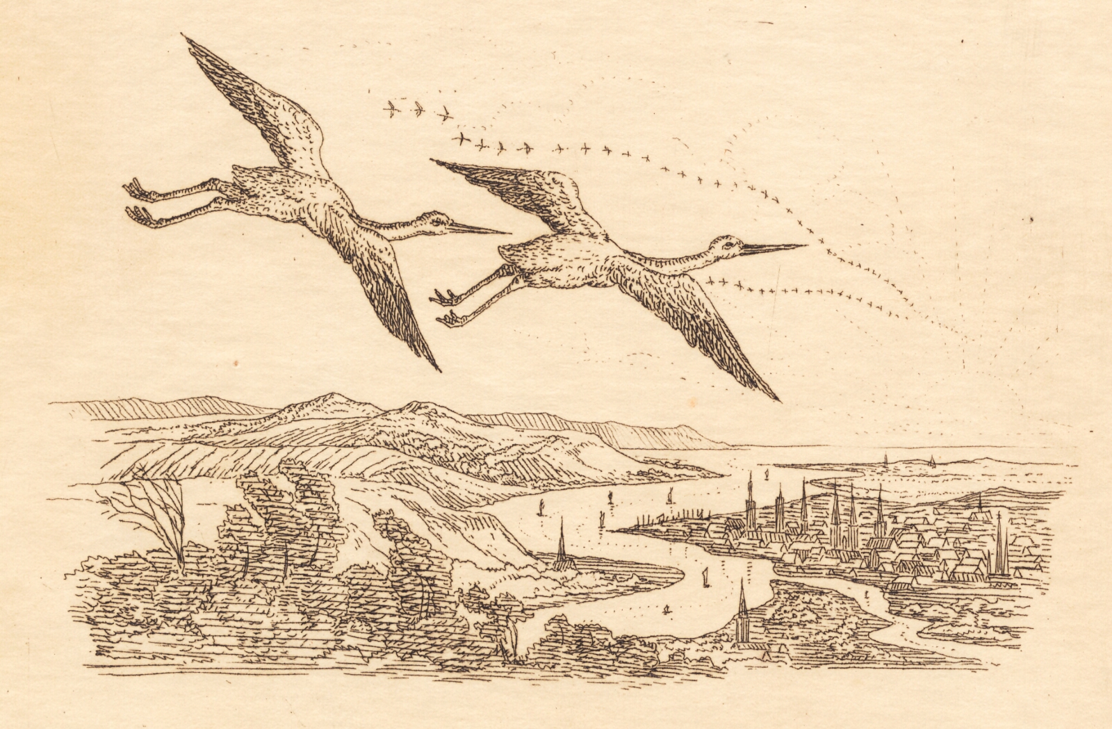 Martinus Rørbye, Illustration til "Halvhundrede Fabler for Børn" af Hey