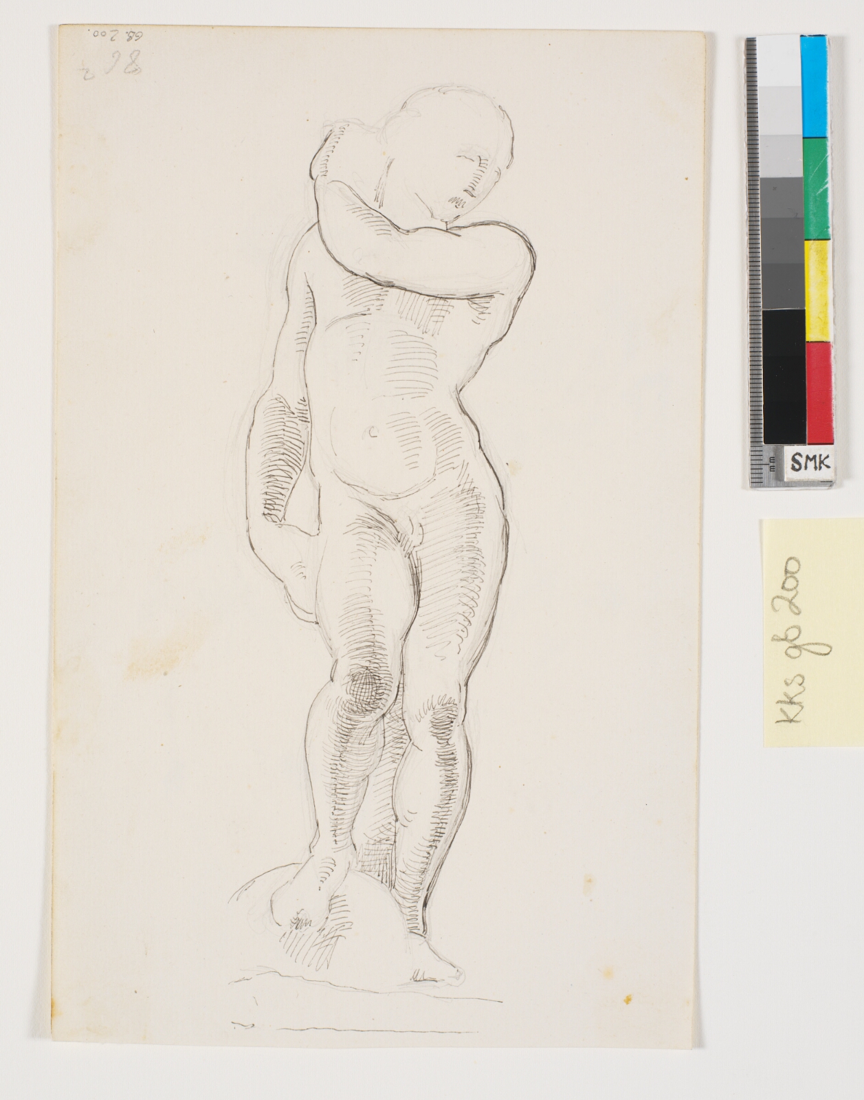 Johan Thomas Lundbye, Studie af Michellangelos David (tidligere kaldet Apollo) i Mus. nazionale, Firenze
