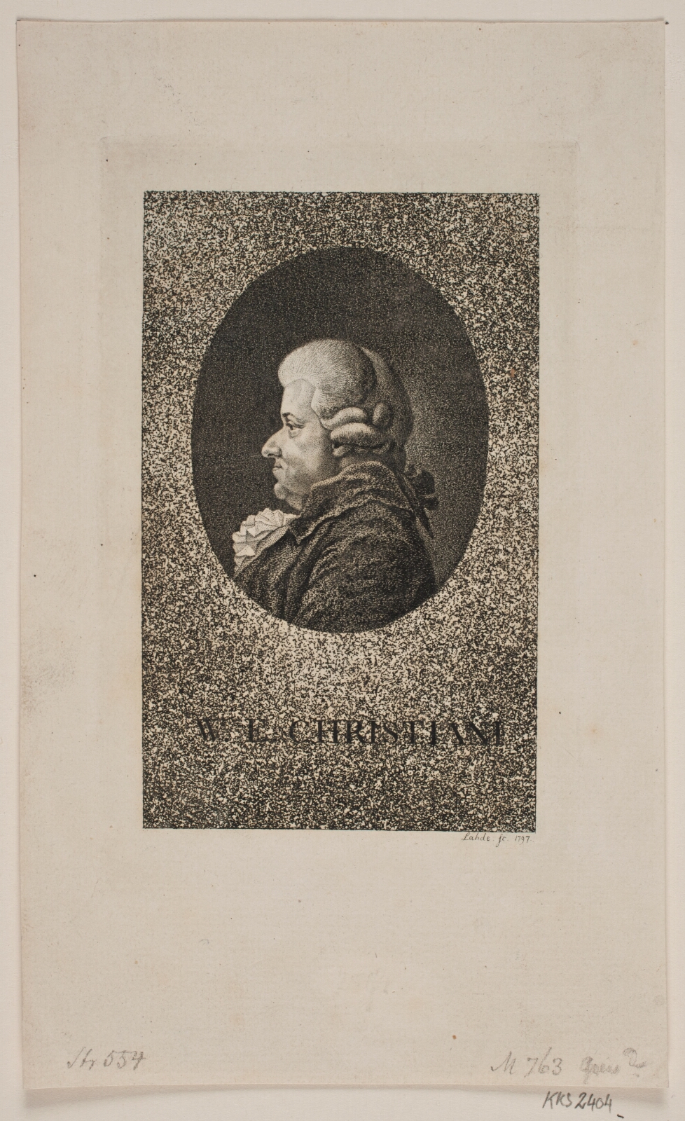 Gerhard Ludvig Lahde, Portræt af Wilhelm Ernst Christiani