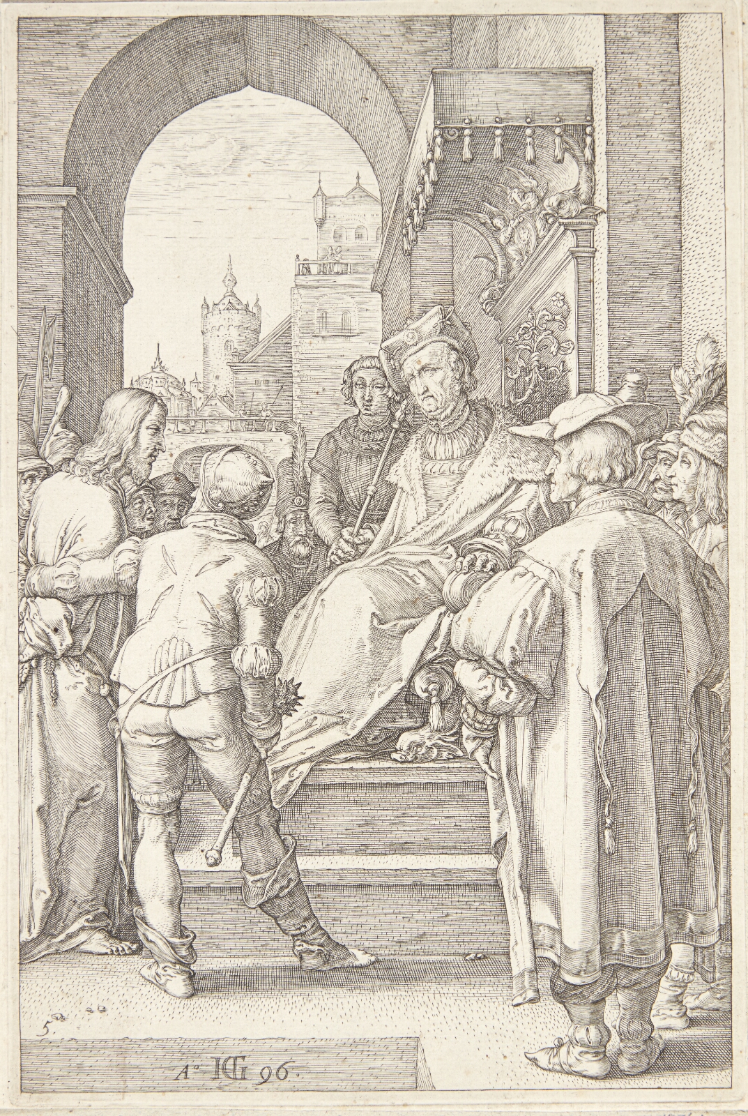 Hendrick Goltzius, Jesus for Pilatus