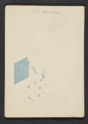 Geishaer forbereder underholdning (aftryk fra blå stok), Chōbunsai Eishi, 1895-1905