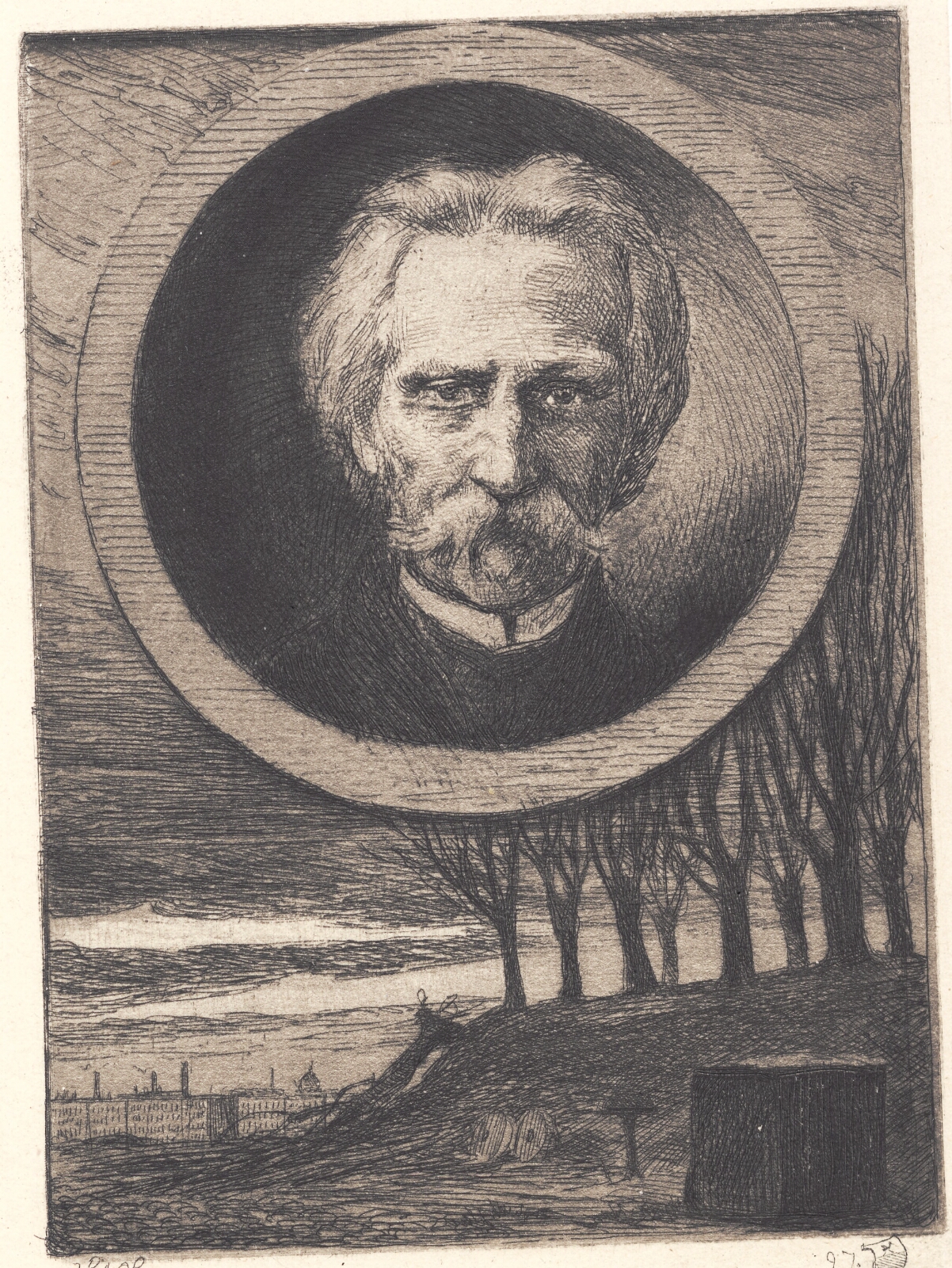 Hans Nikolaj Hansen, "Portræt af digteren Kaalund"
