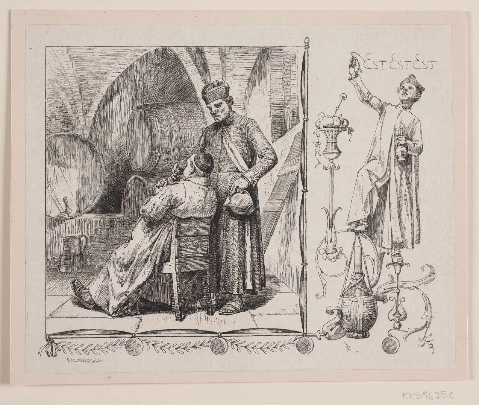F. Hendriksen, Illustration til Sophus Schandorph, "En Romersk Nat"