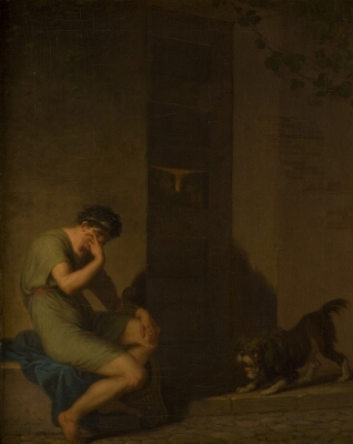 Tibullus Lamenting outside the Door of his Beloved