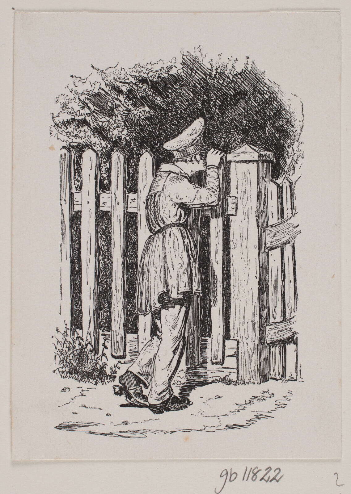 Adolph Kittendorff, En dreng der ser over et statikt