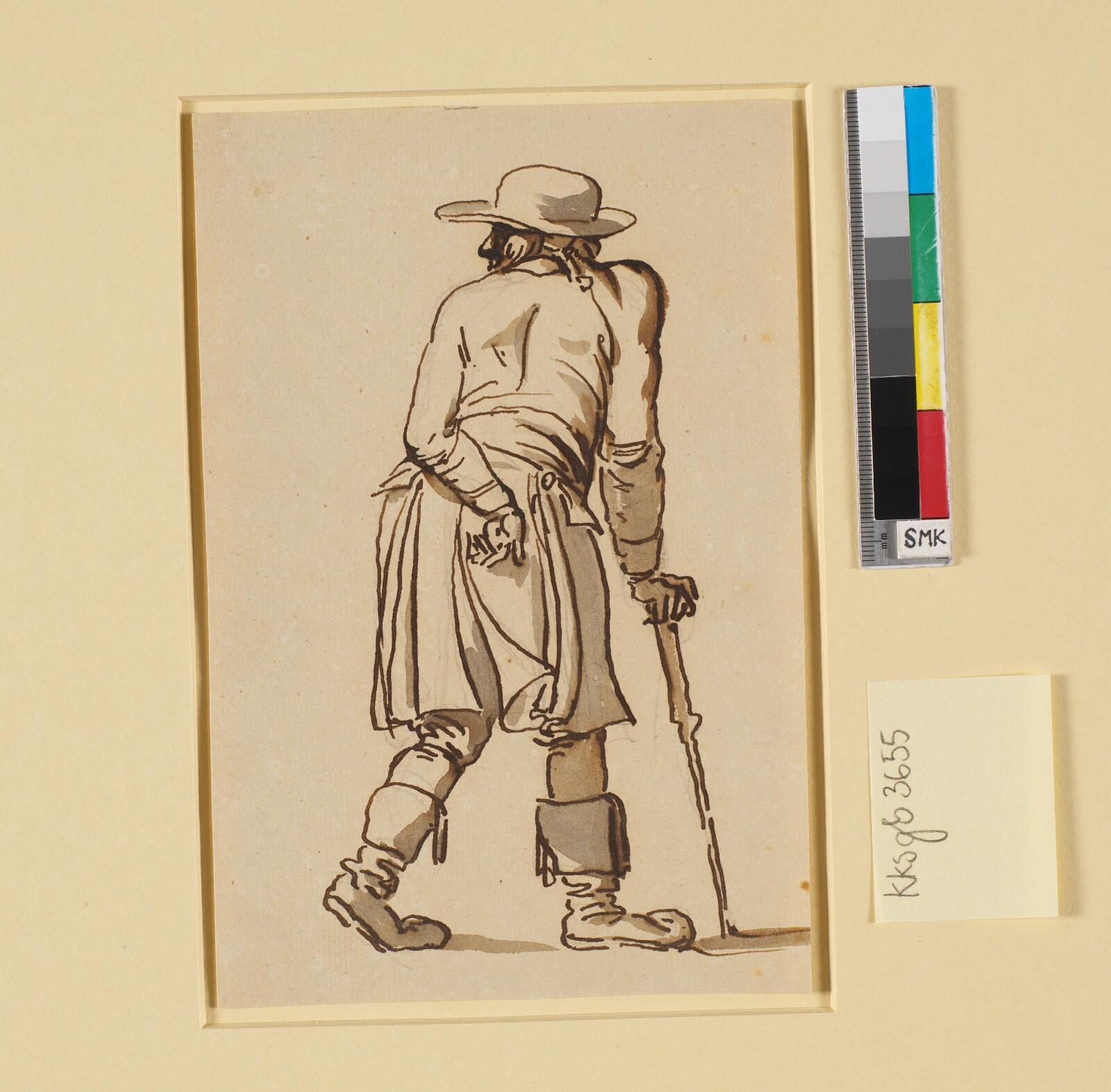 Nicolai Abildgaard, En almuesmand set bagfra