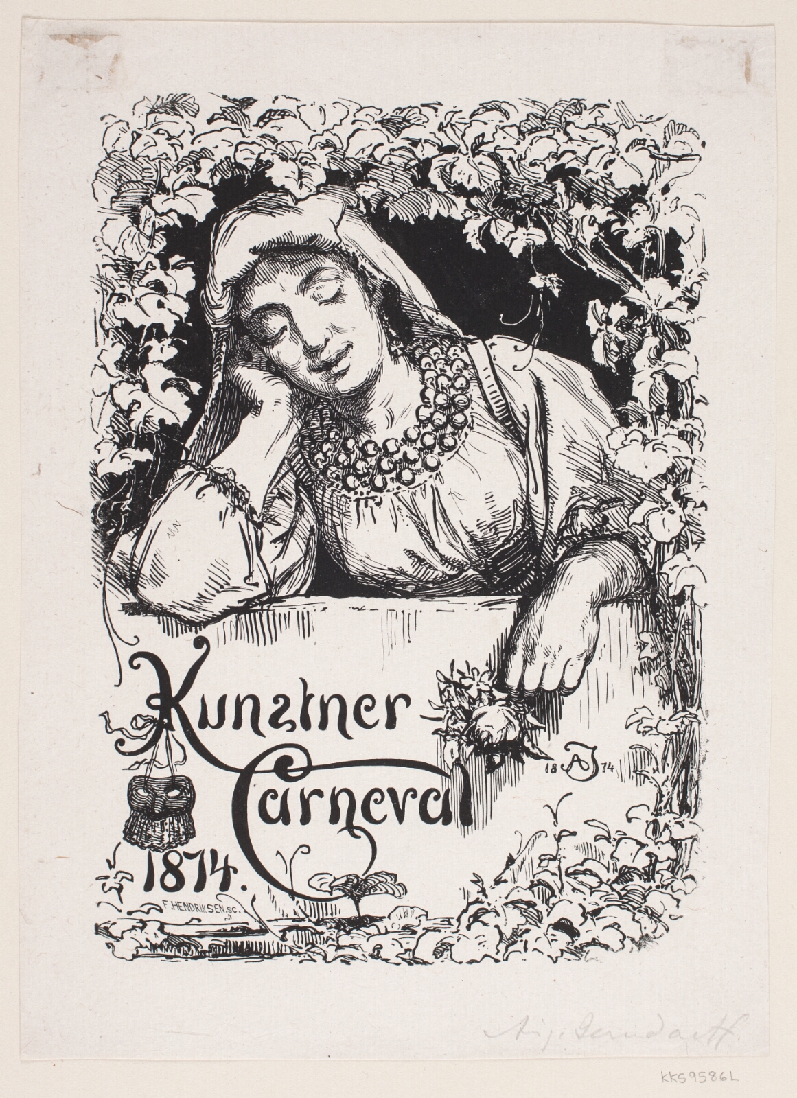 F. Hendriksen, Program-omslag til Kunstner Carneval