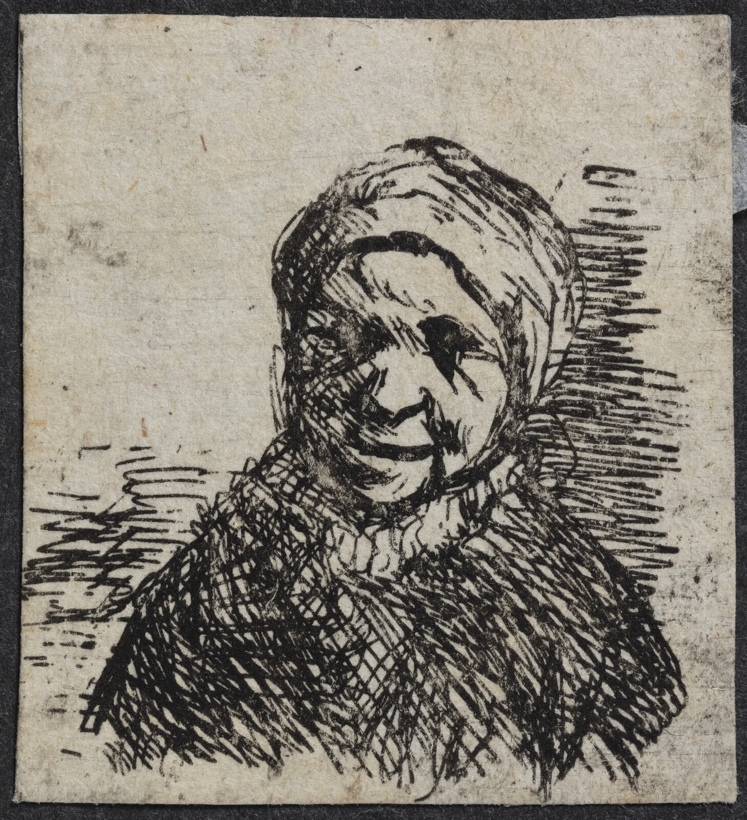 Adriaen van Ostade, Hovedet af en bondekone