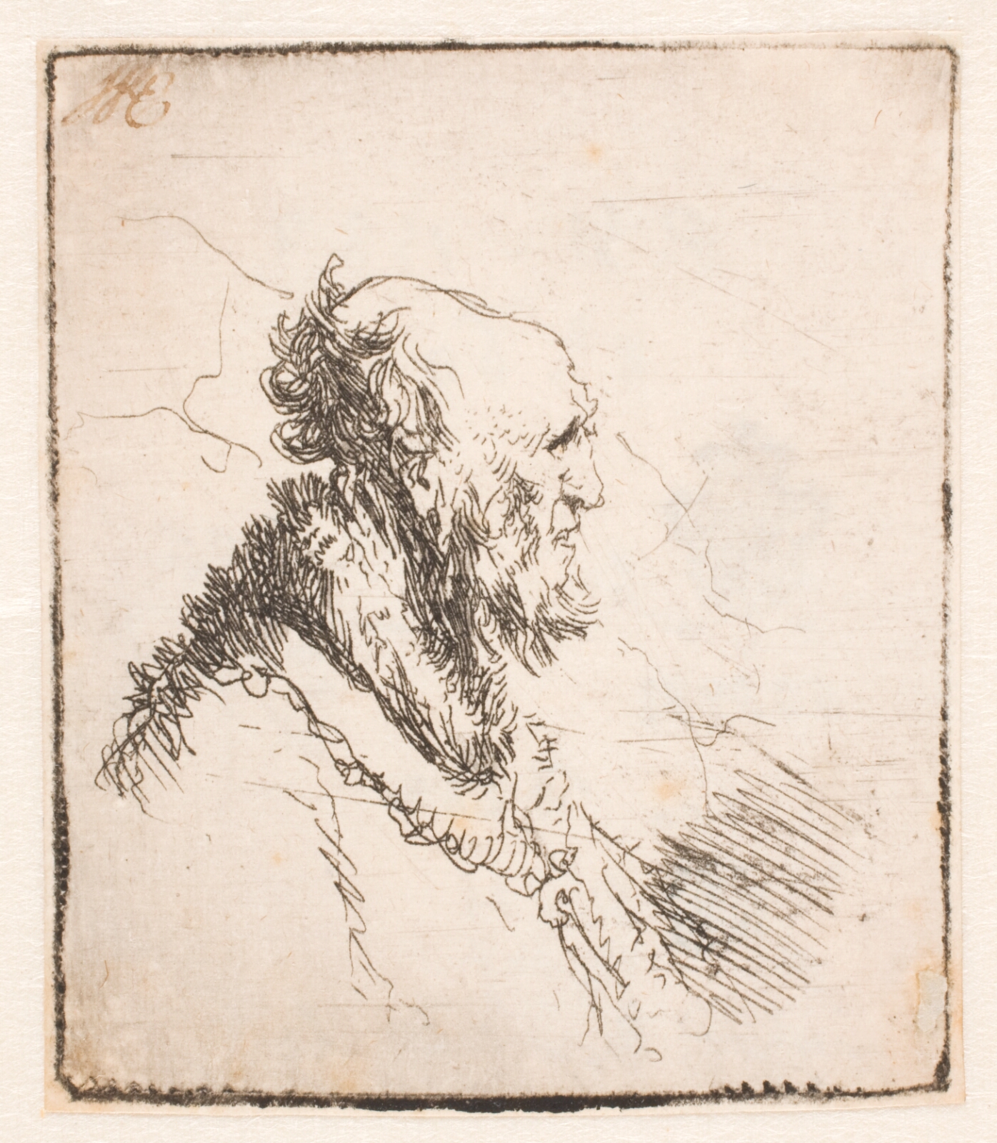 Rembrandt van Rijn, Skaldet mandshoved