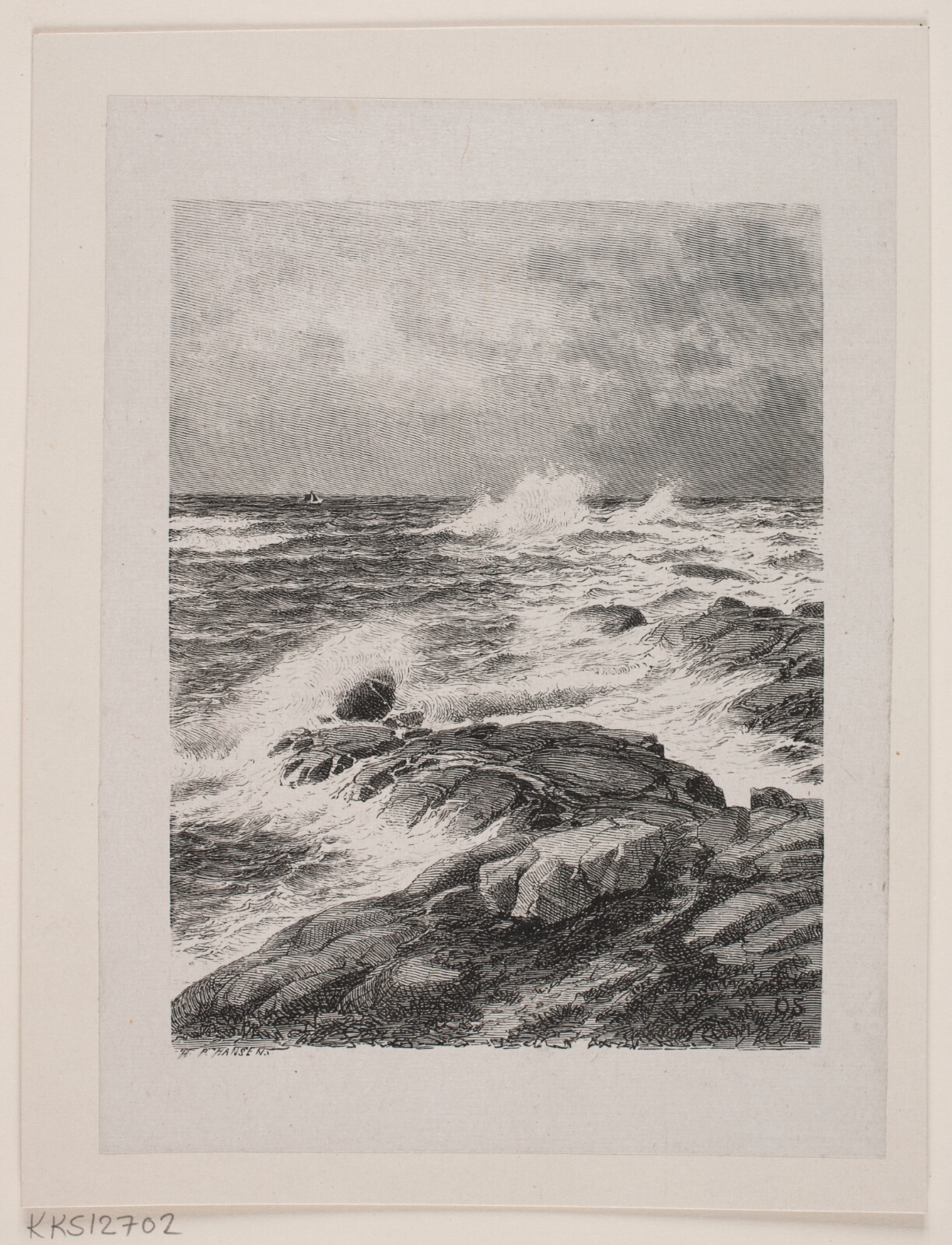 H.P. Hansen, Brænding mod Klippen