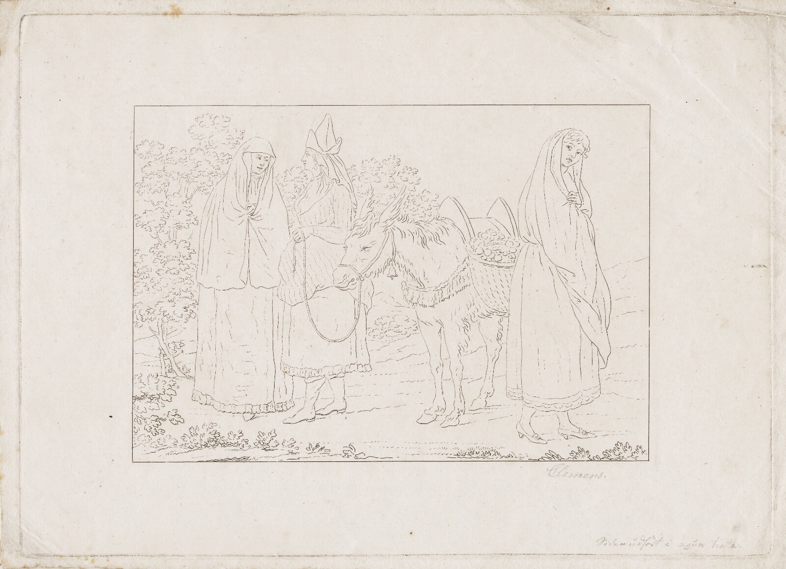 J.F. Clemens, Illustration efter Murphy: "Travels in Portugal"