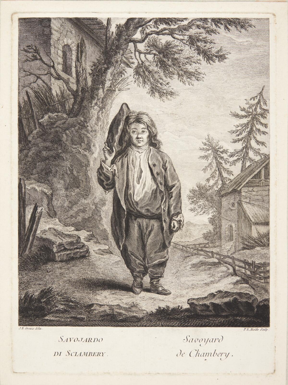 Pierre Etienne Moitte, Bondedreng fra Savoyen (Savoyard de Chambery)