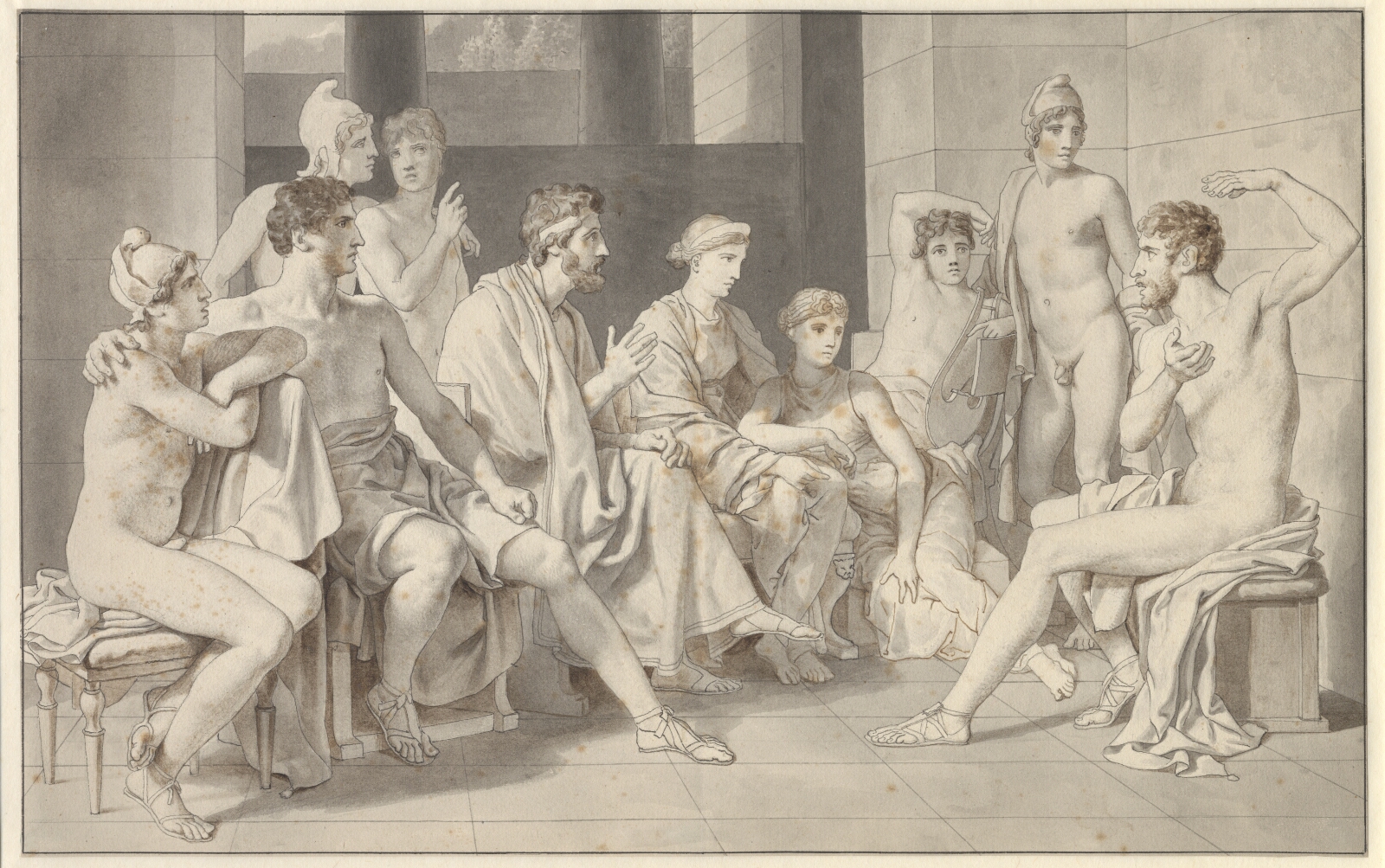 C.W. Eckersberg, Odysseus hos Alkinoos beretter om sit liv