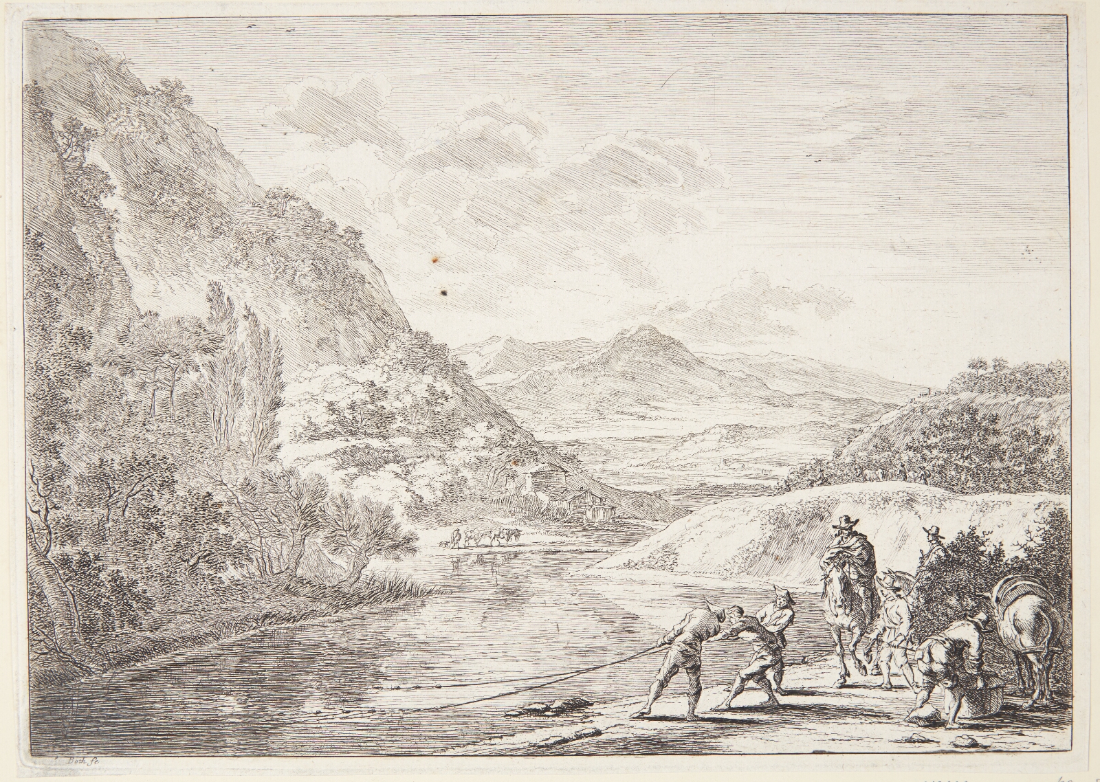 Jan Both, Fiskere ved Tiberen nær Monte Soratte