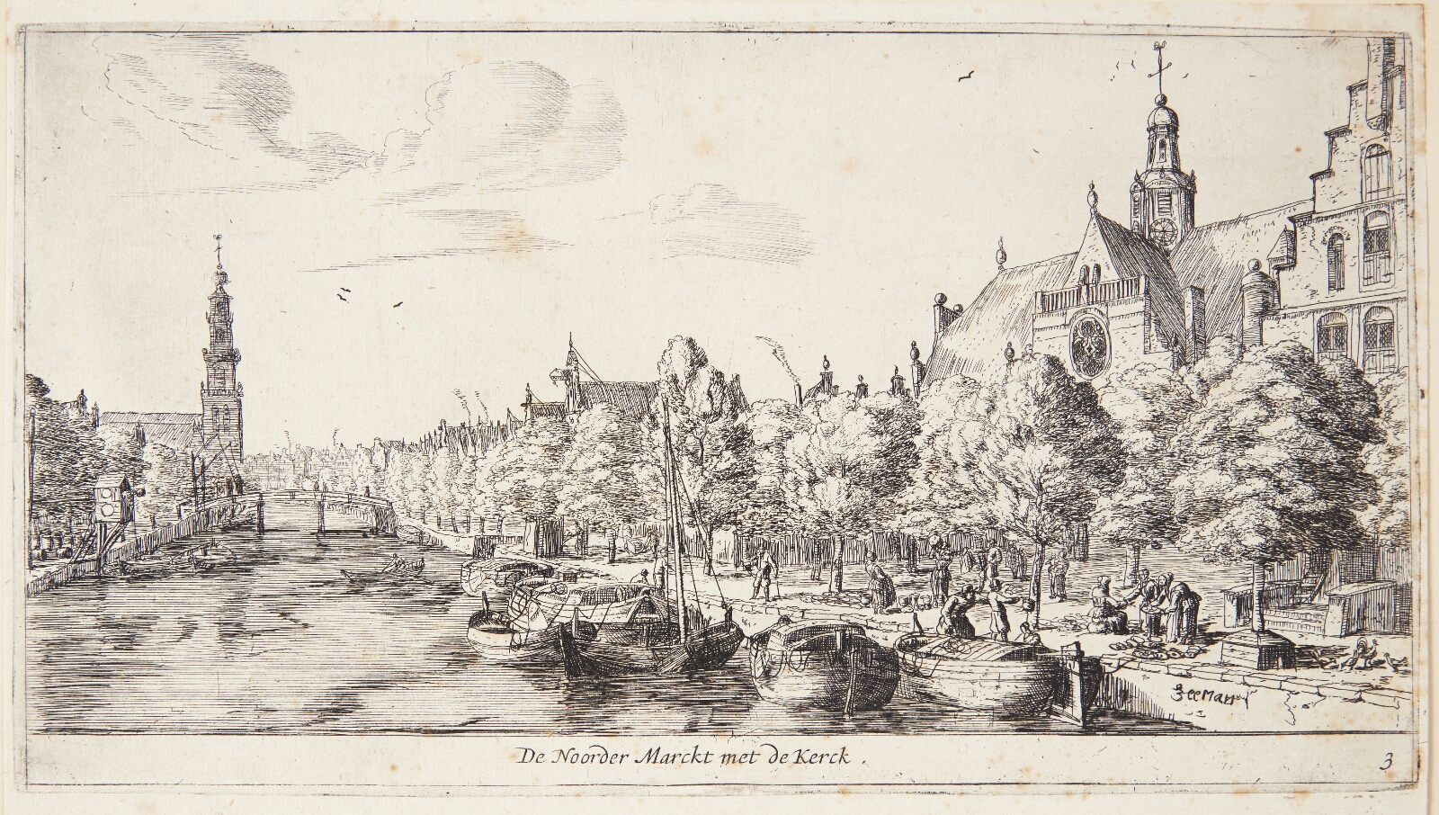 Reinier Zeeman, Noordermarkt med Noorderkerk