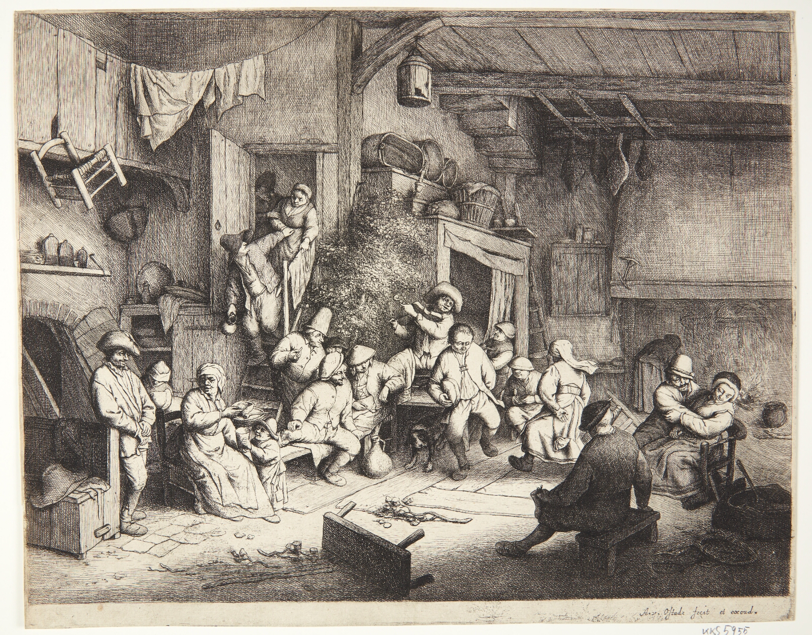 Adriaen van Ostade, Dansende bønder i en krostue